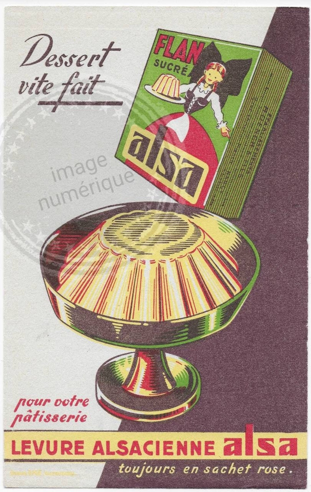 Old Advertising Blotter Digital Printable File ALSA 50s Advertising - Etsy