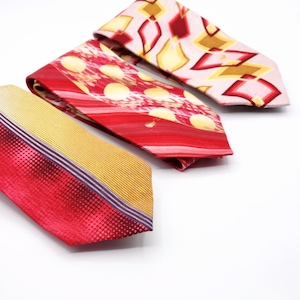 Vintage silk ties Venice Carnival, Valentine's Day gift, gift for men, vintage fashion