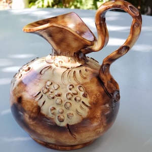 Ultra vintage terracotta pitchers - Wine pitcher - Water pitcher - Mother&#39;s Day - Father&#39;s Day - unusual housewarming gift