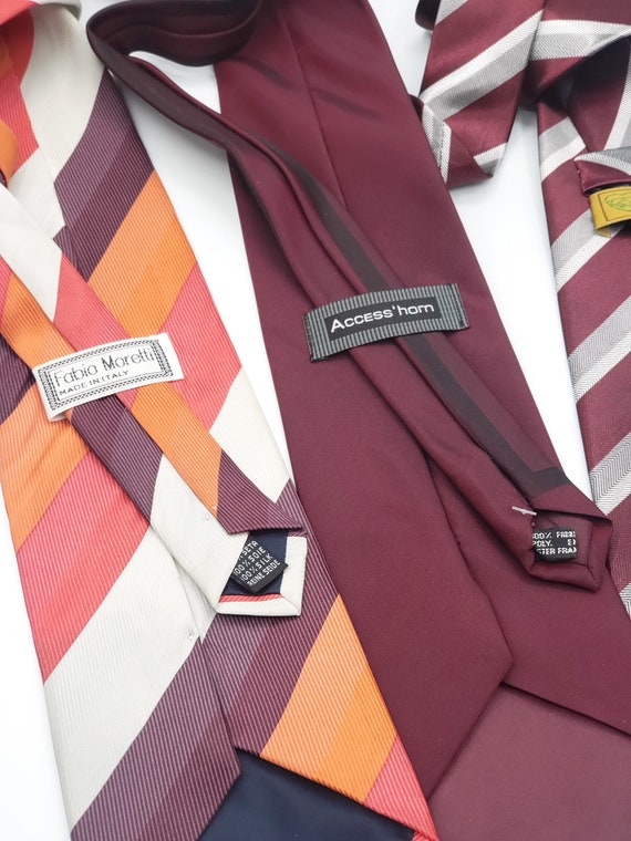 Cravates vintages - cravate à rayures - cadeau ho… - image 5