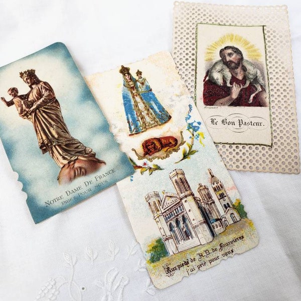 Images pieuses pour collectionneurs - Cartes religieuses - Canivet - Images dentelles