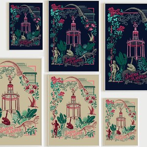 Cartaz "Le Jardin des Plantes de Paris" - formato A3 - versão escura imagem 4