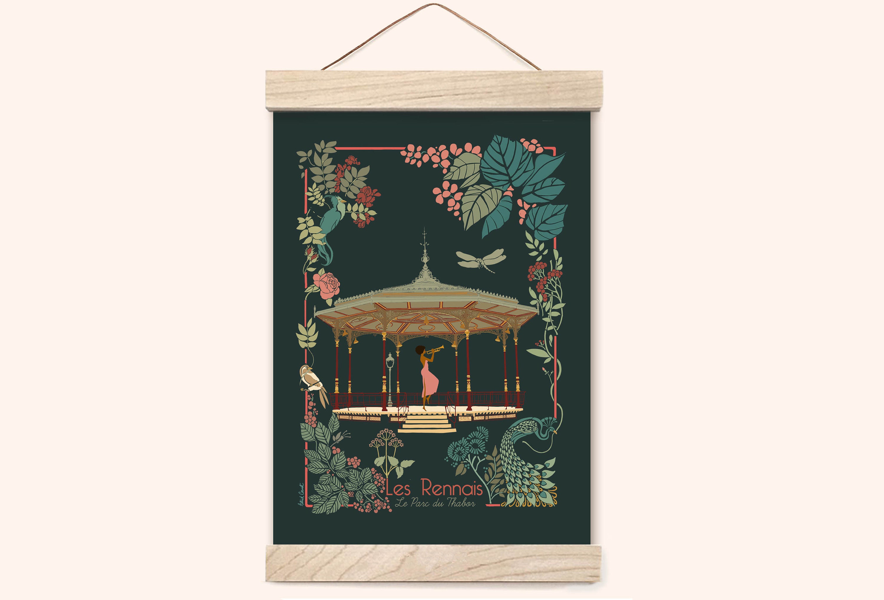 Grande Carte Rennes Thabor Version Foncée