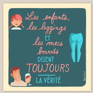 Carte "La Vérité" / Format 15x15cm