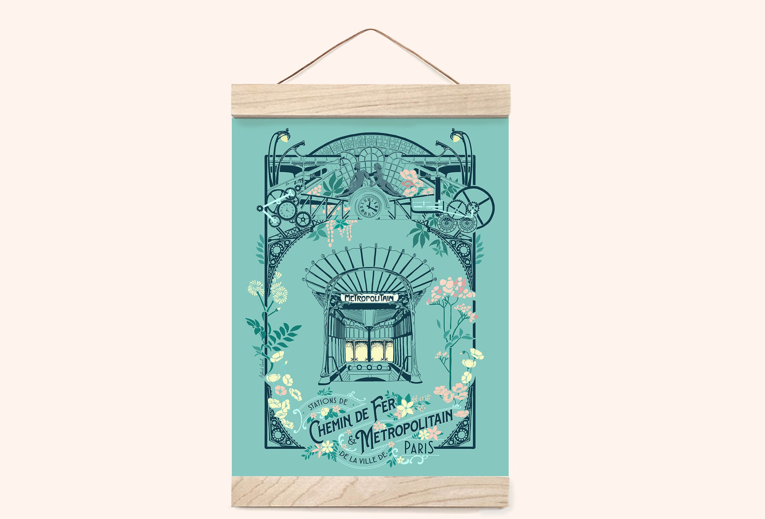 Grande Carte Chemin de Fer et Métropolitain Version Claire