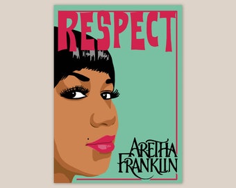 Grande carte "Respect" /  Aretha Franklin