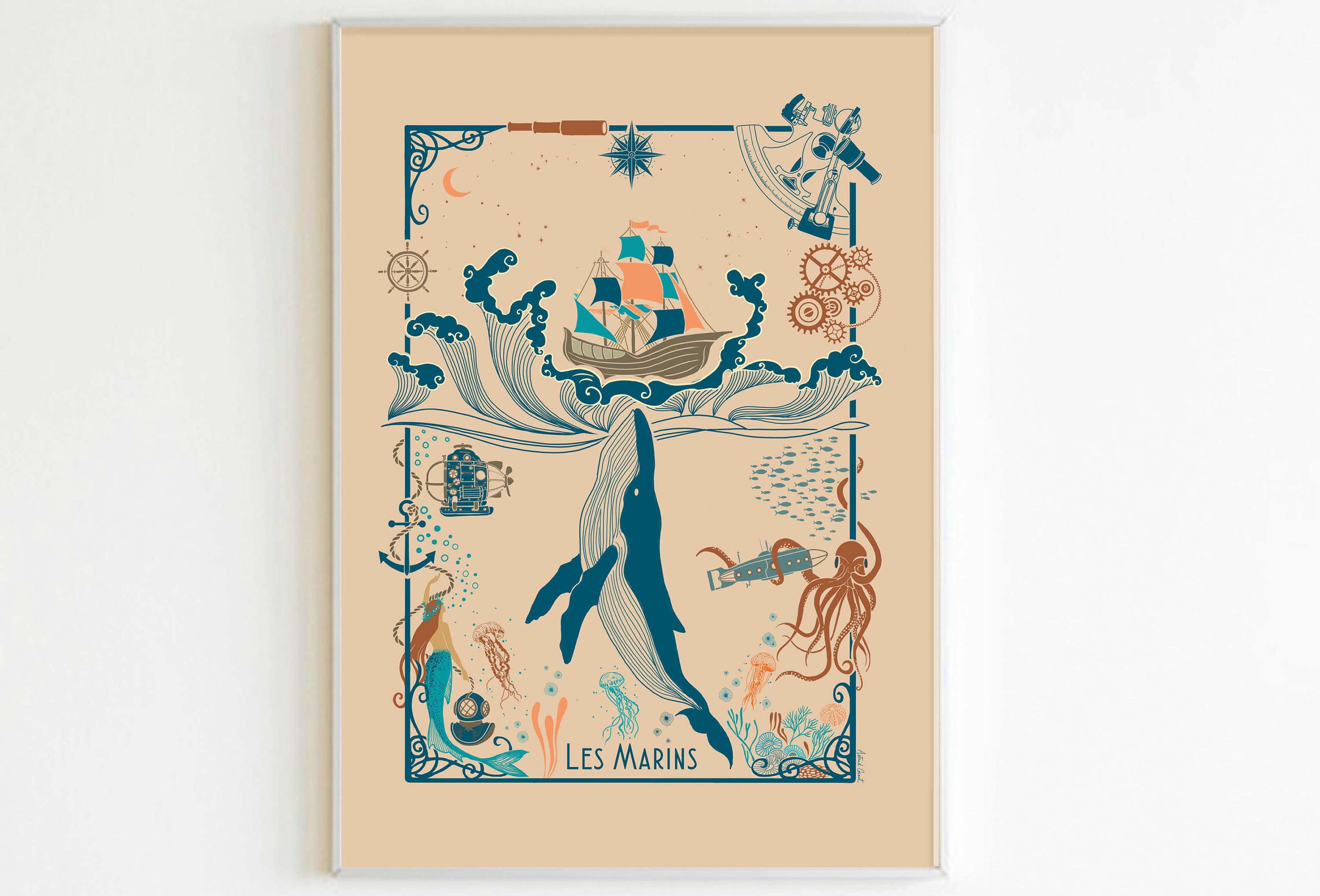 Affiche A4 Les Marins Version Claire