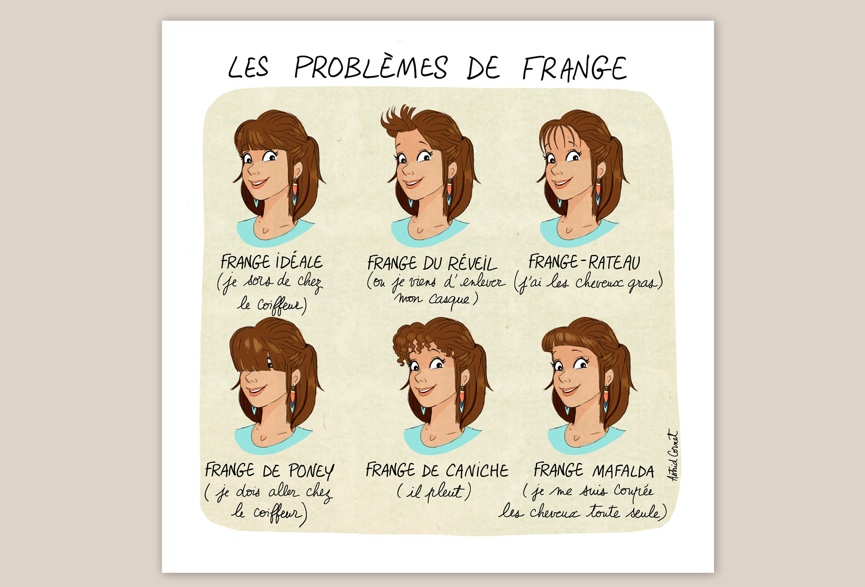 Illustration /Carte 15x15cm La Frange