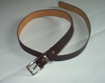 City in genuine cowhide leather belt.