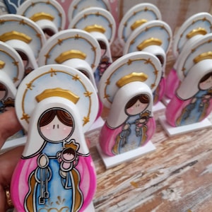 Virgen del Carmen recordatorios para bautizos recuerdo para primera comunión nuestra señora del Carmen Regalo catolico Regalo religiosos.