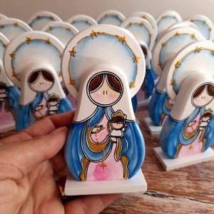 Virgen del Rosario pequeñas para regalar en tus eventos religiosos virgencita chicas, souveni, primera comunión bautizos, bodas, confimacion