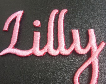 Custom Iron on Embroidered Name Patches, Personalized Iron on Name tag for Jeans, Jackets, Christmas Stockings,  shipping