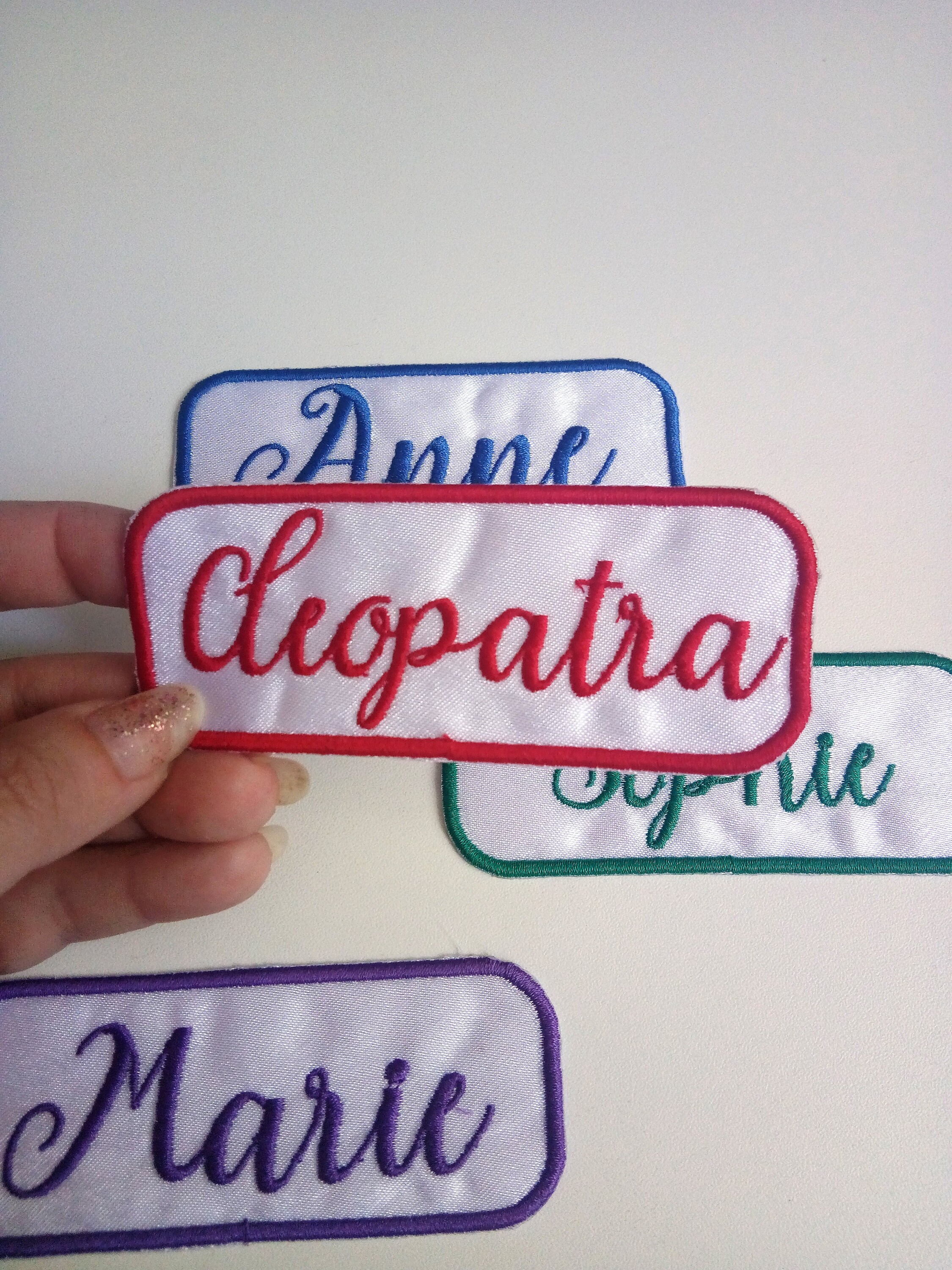 Personalized Embroidered Name Patches, Iron on Name Patches, Iron on Words  Patches, Embroidered Name Applique, Shipping 