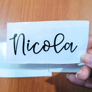 Single Name Vinyl Aufkleber, benutzerdefinierte Name Vinyl Aufkleber, Braut Name Aufkleber, Brautjungfer Name Vinyl Aufkleber, Party Name Vinyl Aufkleber, Dekor Aufkleber