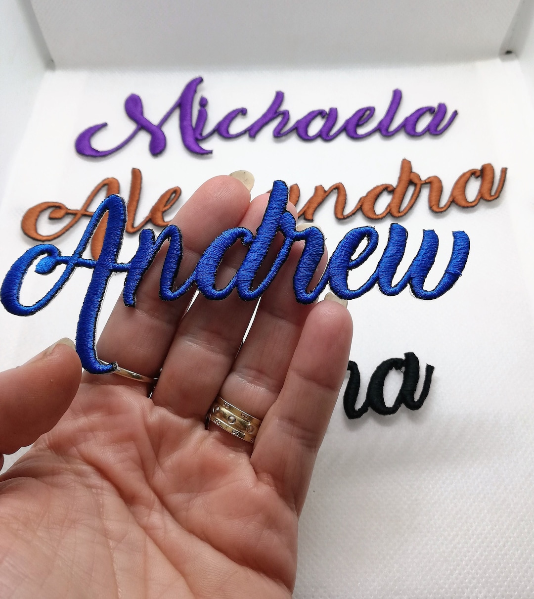 Name Patch, Personalized Name Patch, Iron on Name Patch, Embroidered