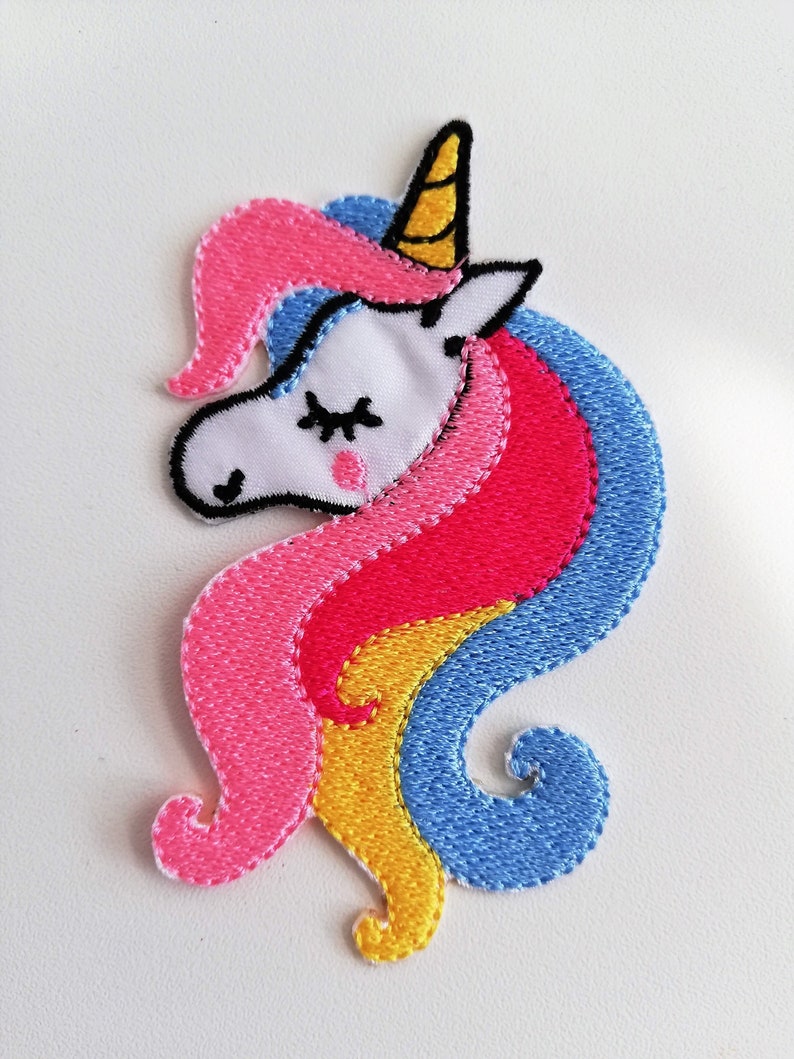 Iron on Unicorn Patches Unicorn Applique FREE SHIPPING Etsy
