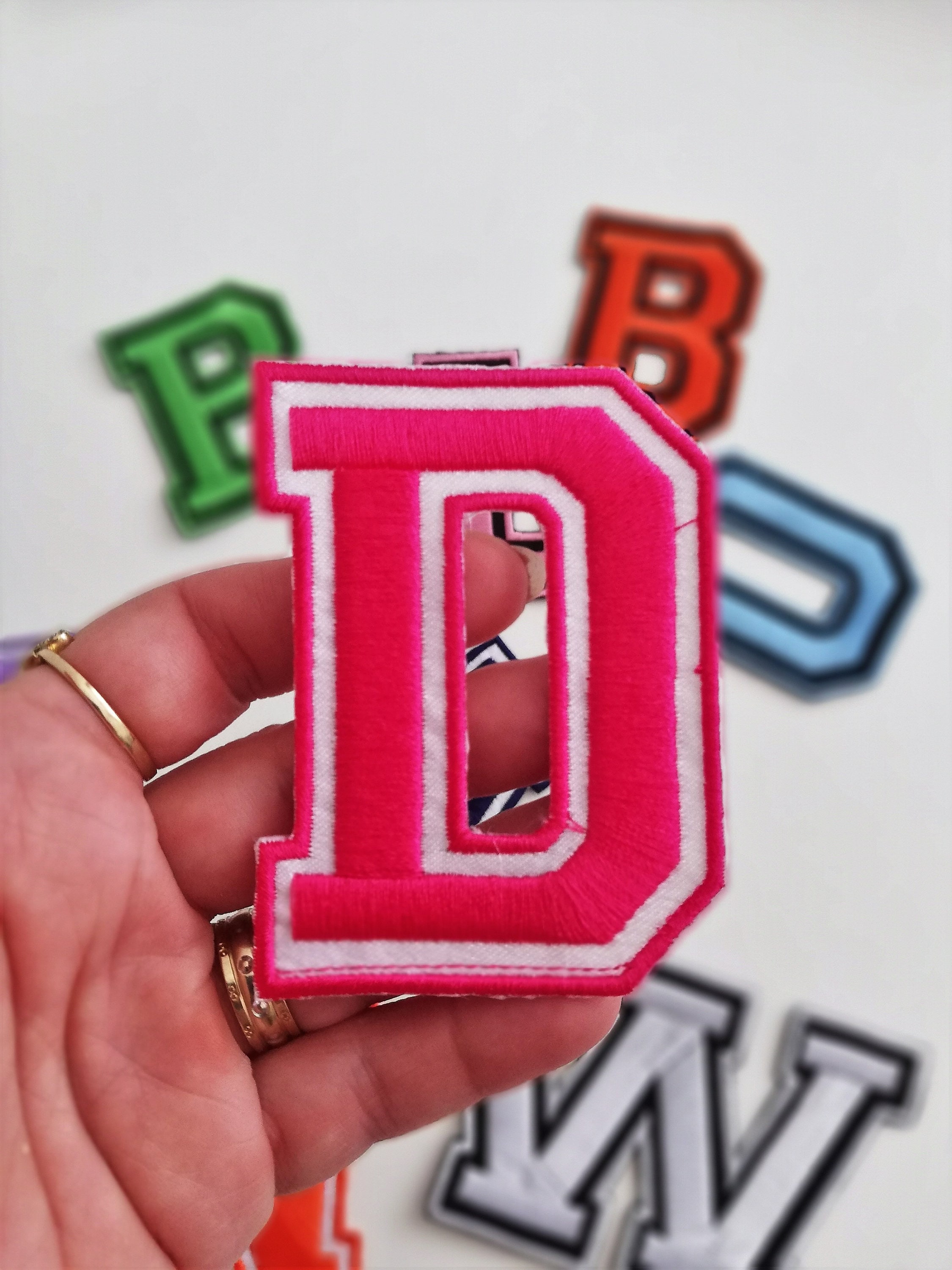 38cm Iron on Embroidered Varsity Letters Patches on Etsy