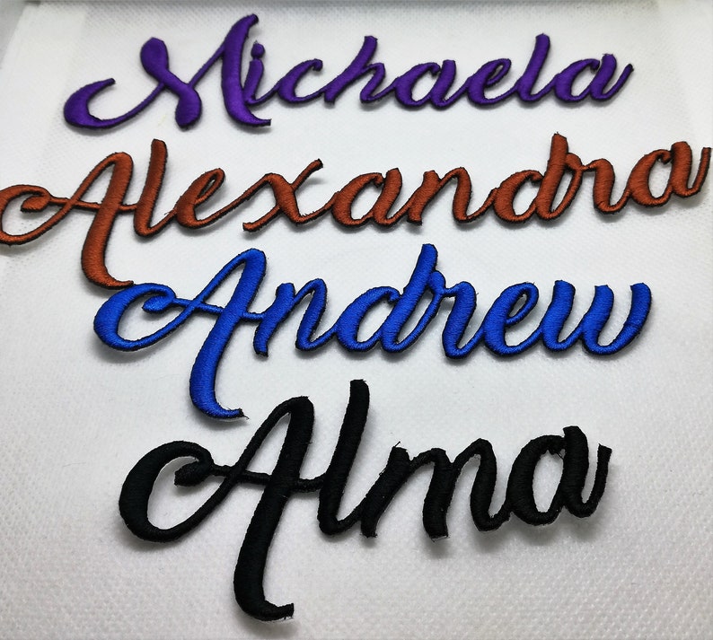 Name Patch, personalisierte Name Patch, Eisen auf Name Patch, Gestickte Name Patch, Namen Applikationen, Patches, Versand Bild 4