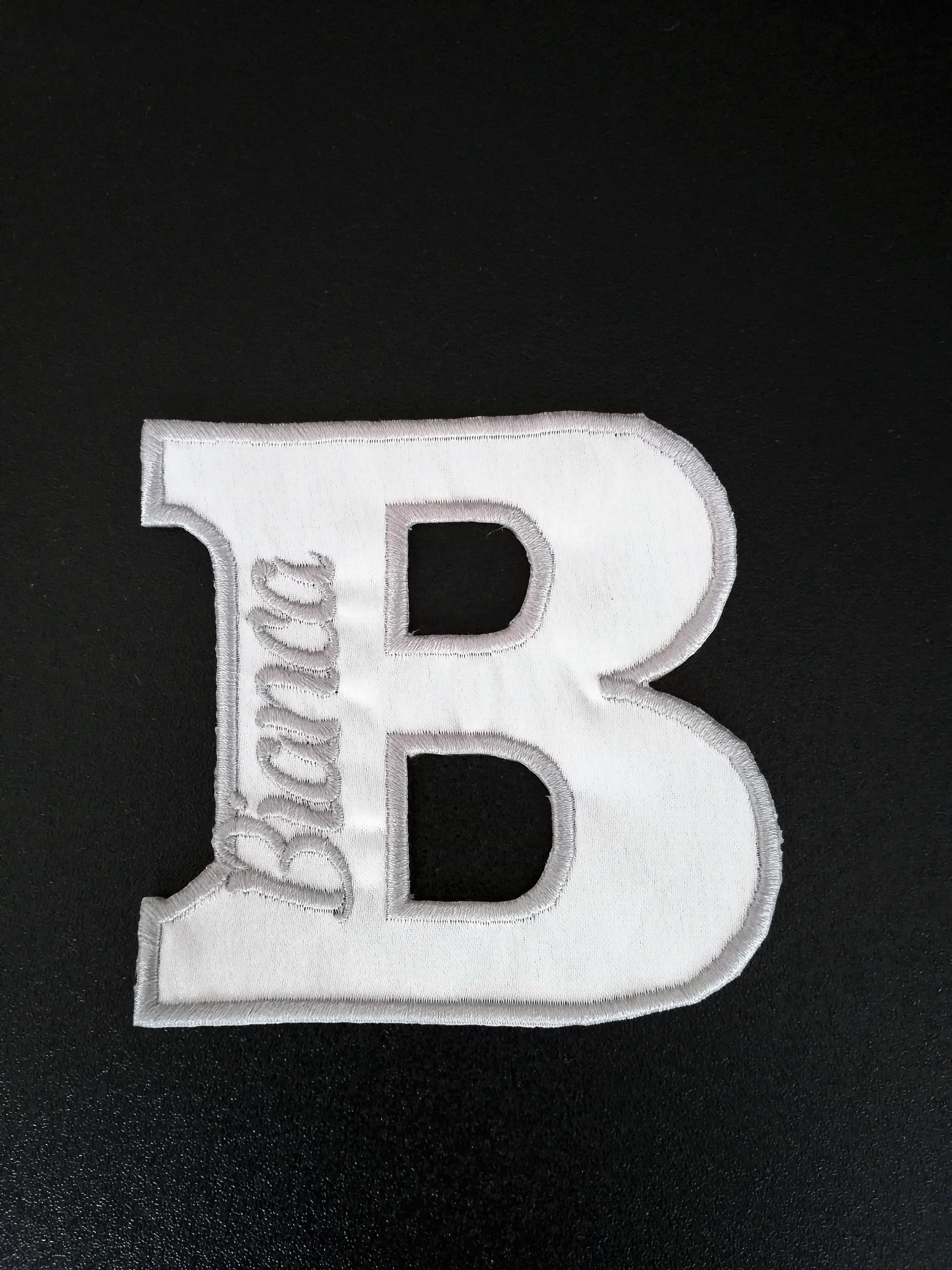 4 Embroidered Letters Patches Iron on Embroidered Etsy