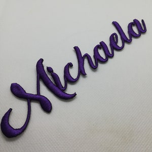 Name Patch, Personalized Name Patch, Iron on Name Patch, Embroidered Name Patch, Name Applique, Patches, Shipping zdjęcie 5