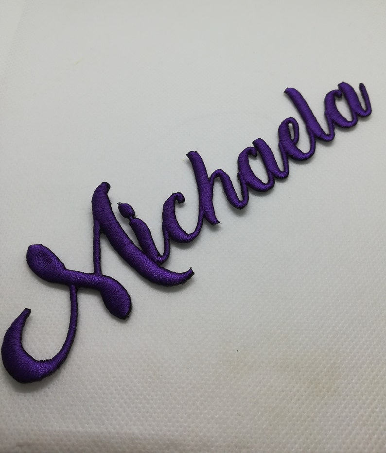 Name Patch, Personalized Name Patch, Iron on Name Patch, Embroidered Name Patch, Name Applique, Patches, Shipping image 5