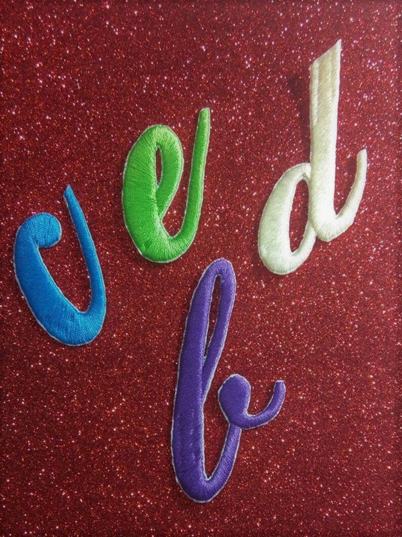 Iron on Letters Embroidered Alphabet Letters Letters - Etsy