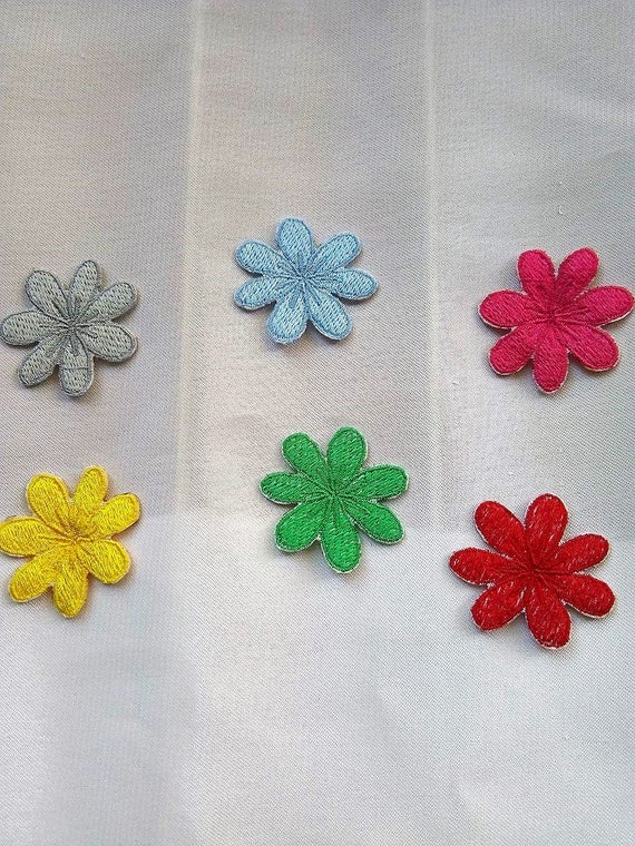 Daisy Flower Patch Flower Patches Embroidered Daisies Patch Etsy