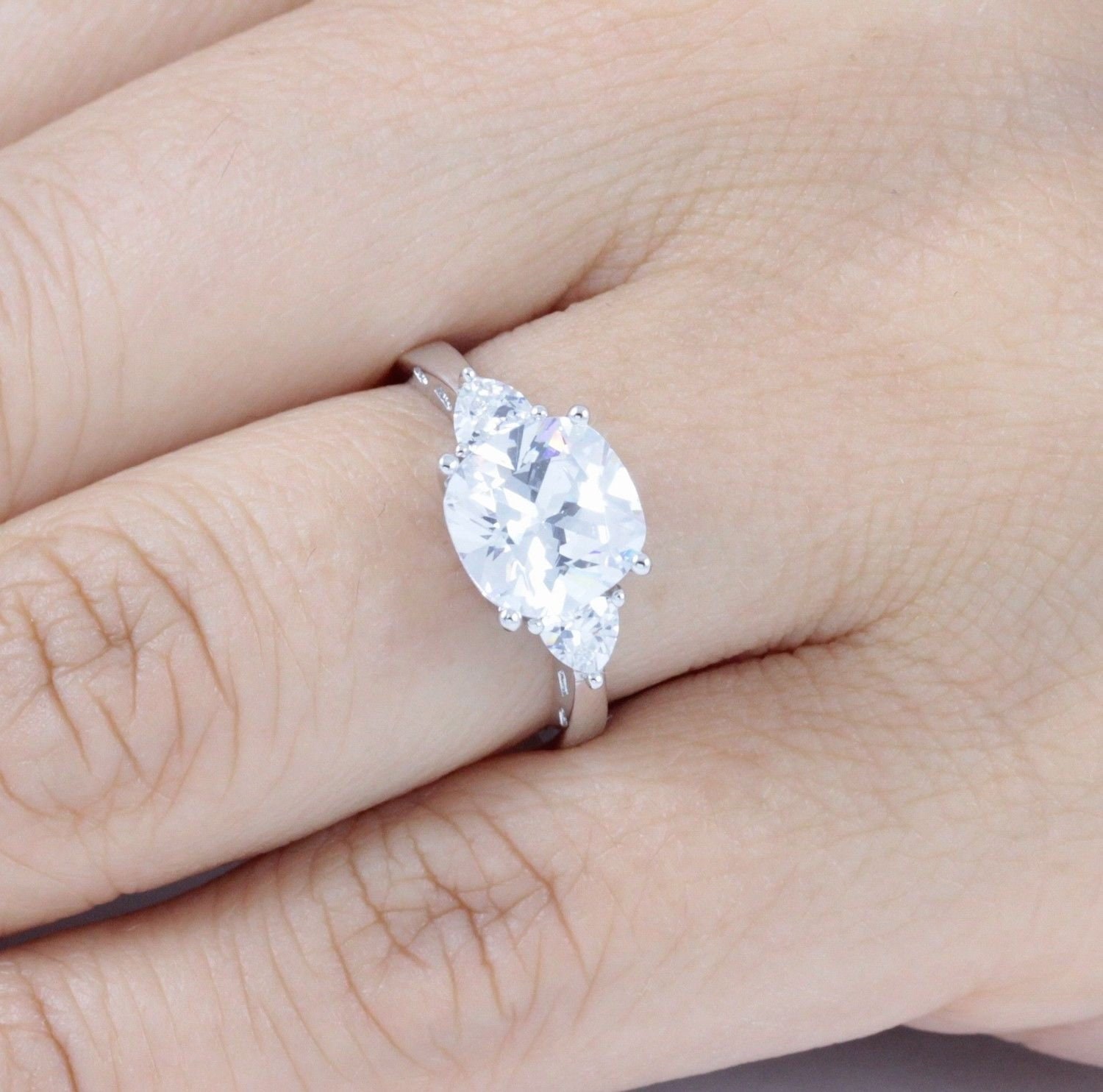 925 Sterling Silver Cz Wedding Band Engagement Rings Set Women Size 3-14 925 Sterling Silver Cz Wedding Band Engagement Rings Set Women Size 3-14