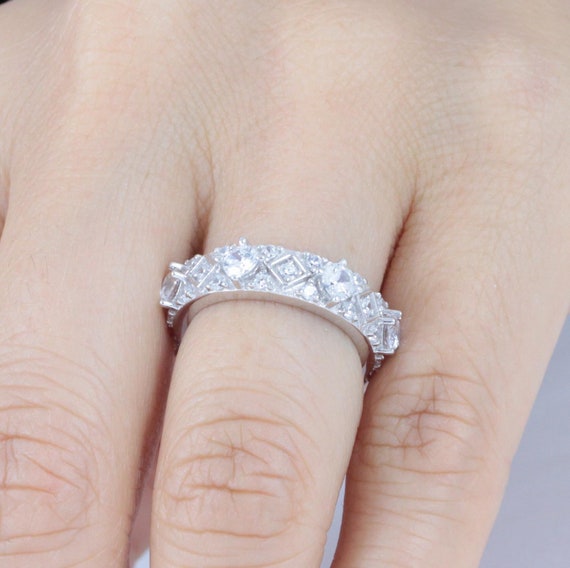 Chunky eternity shop ring