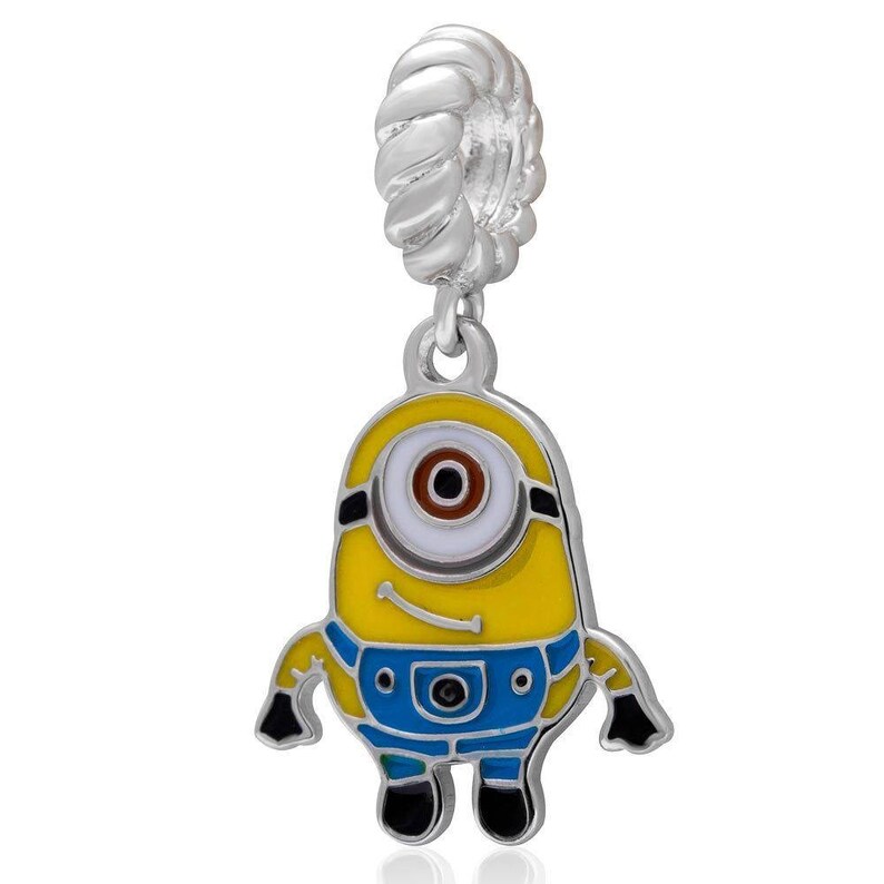 Minions 925 Sterling Silver Dangle Charm Bead Fit European Etsy