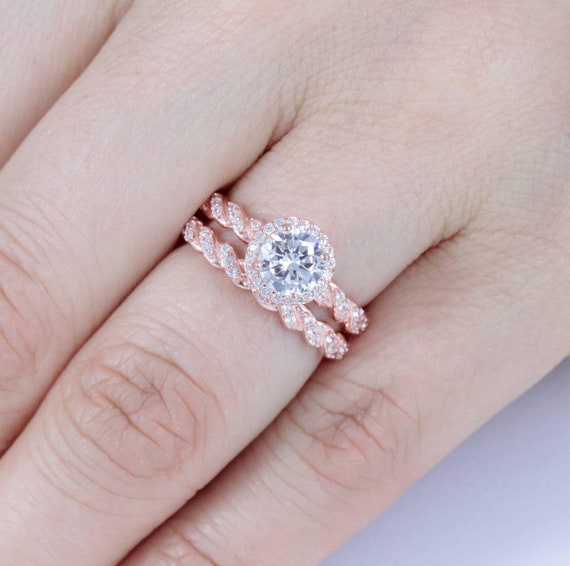 6MM Round Solitaire Cubic Zirconia .925 Sterling Silver Ring Sizes 4-10