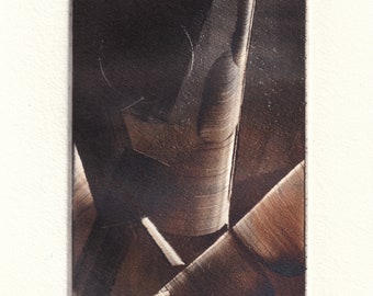 Print - Monotype - original and signed - 2024 - Abstract "UNTITLED" (24 MB 15).
