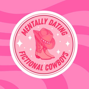 Cowboys fictifs datant mentalement Sticker | Hot Girls Read 2, Stickers de lecture, Stickers livres, Stickers BookTok