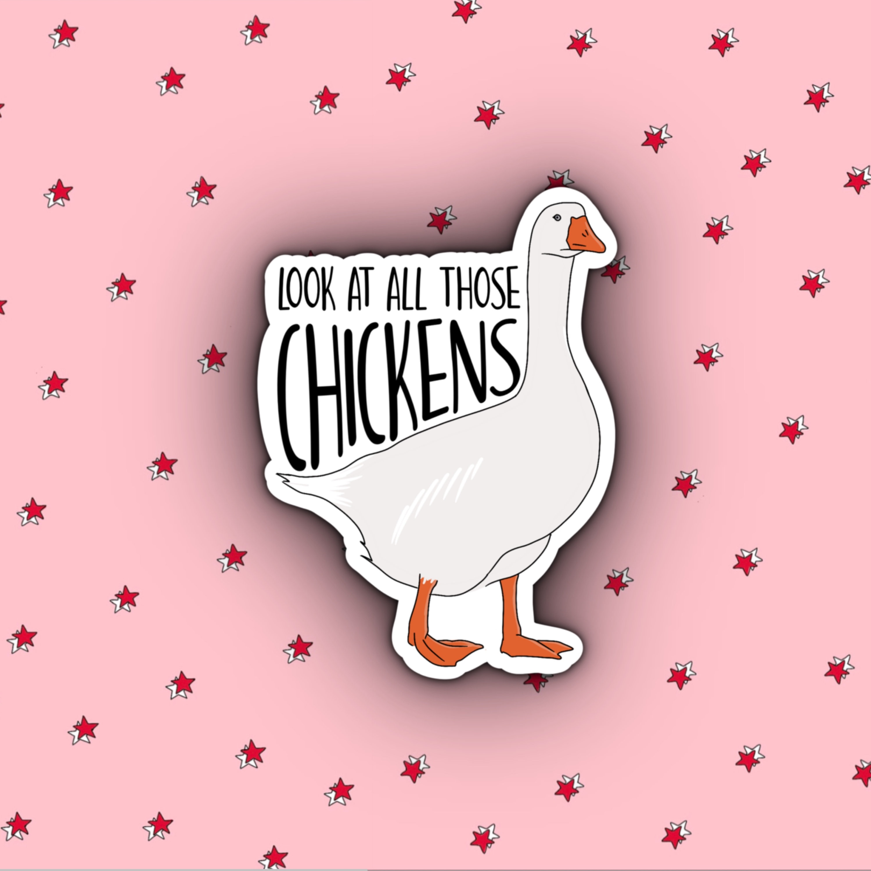 Look at all those chickens vine sticker vine humour etsy