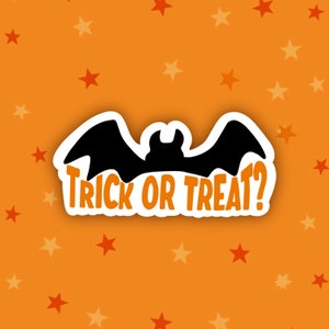 Trick or Treat | Halloween Sticker, Halloween Decor, Halloween 2022