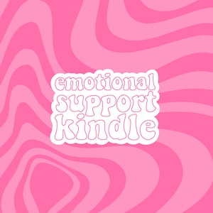 Emotionale Unterstützung Kindle Sticker, Lese Sticker, Buch Sticker, BookTok Sticker,
