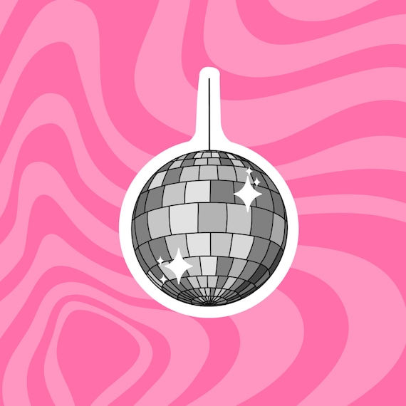 Disco Mirrorball Sticker Disco Aesthetic, Disco Stickers, Party