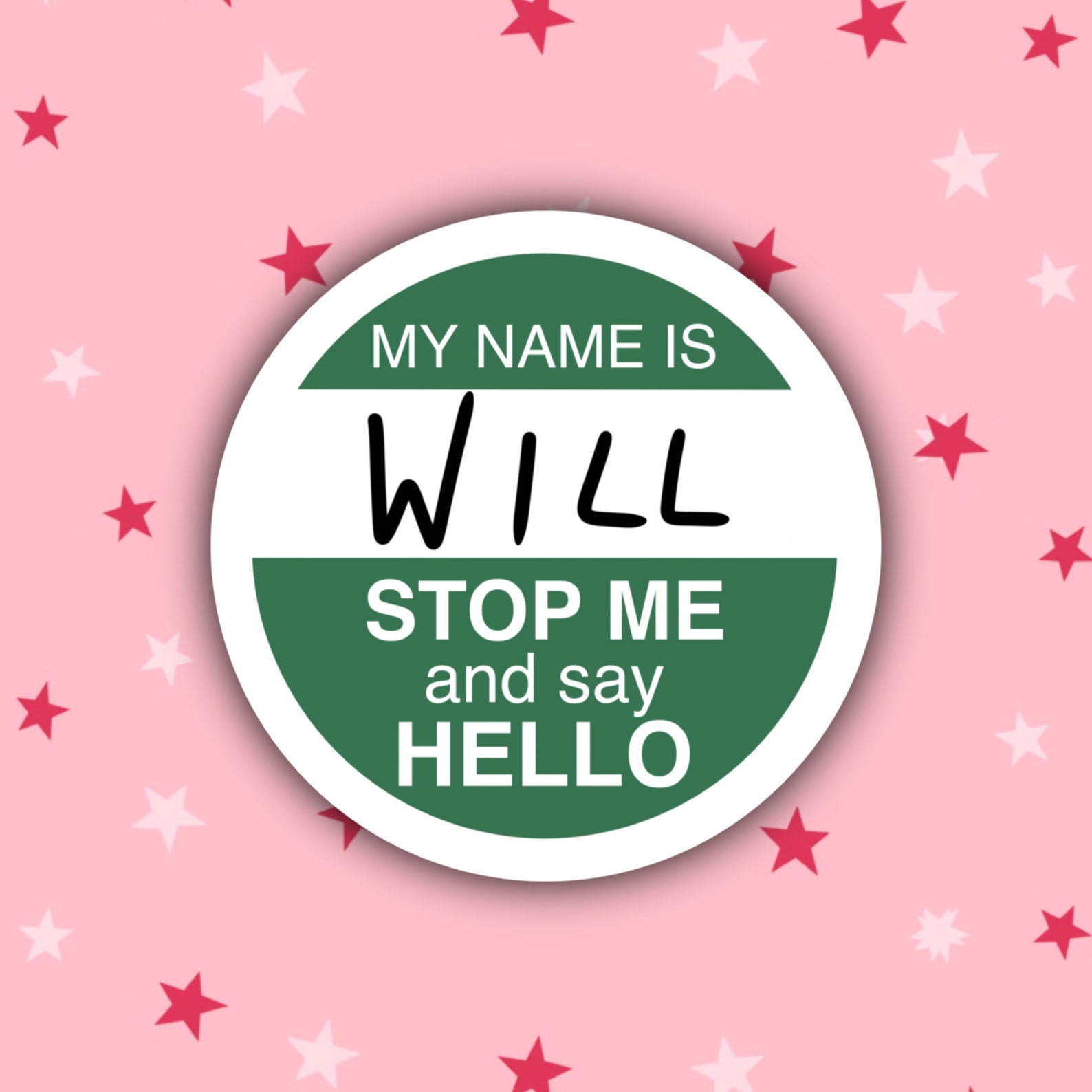 Hello I'm Will Badge Will's First Day Inbetweeners - Etsy UK