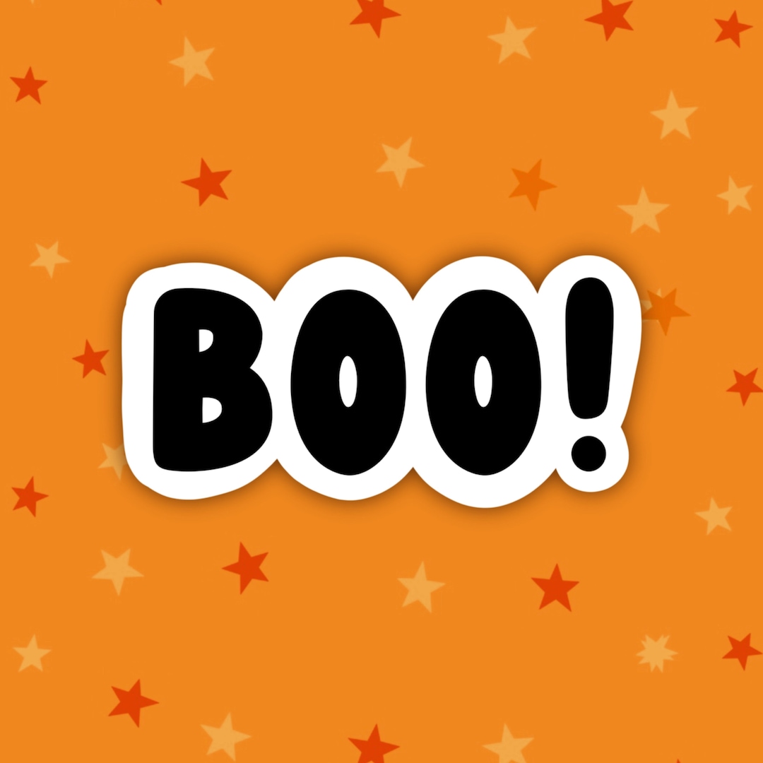 Boo! Sticker | Halloween Sticker, Halloween Decor, Halloween 2022 - Etsy