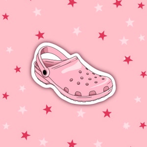 Pink Rubber Shoes | Croc-odile Shoes | Aesthetic Girlie Stickers
