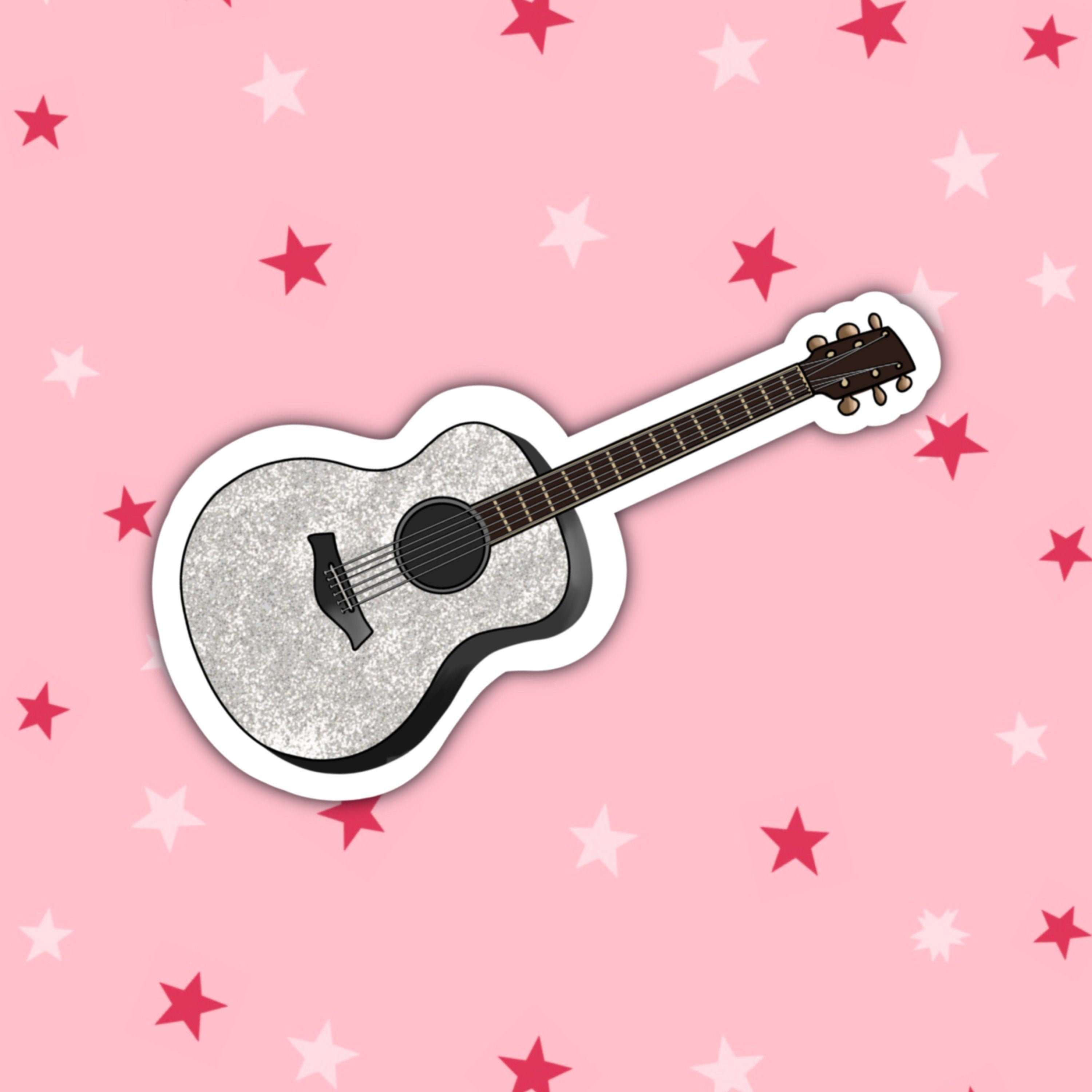 Taylor's Sparkly Guitar Taylor Swift Sticker Fearless Etsy