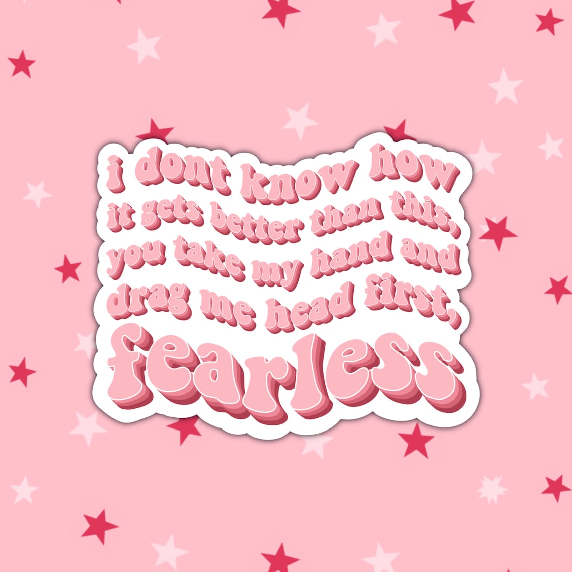 Taylor Swift Fearless Taylor's Version Sticker Bundle | Etsy