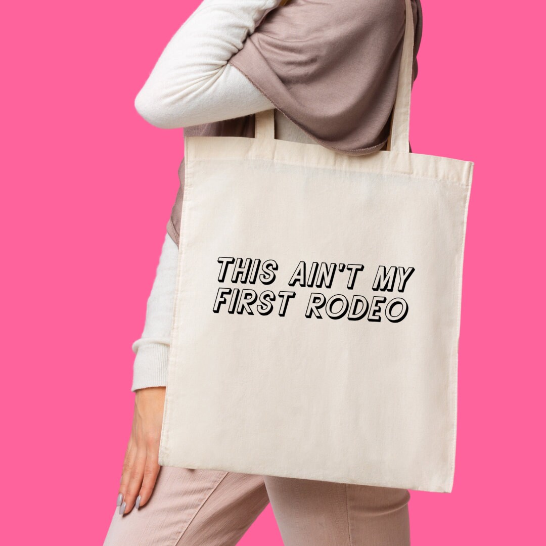 BDPWSS 'This Ain't My First Rodeo' Kosmetiktasche – Western Design, Canvas, 23x16x5 Cm, Wasserdicht