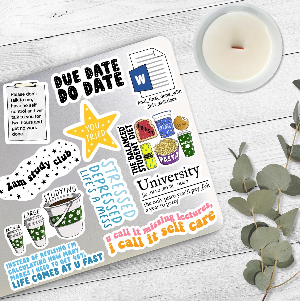 Final Final Final Document Student Life Stickers College | Etsy