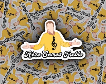 Here Comes Treble Sticker | Cameron Tucker | Modern Family Sticker