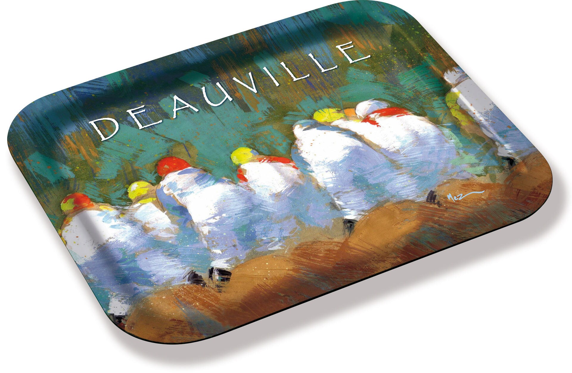 Plateau Jockeys à Deauville Du Peintre Mez-Demezerac