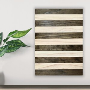 3D Wood Wall Art: Reclaimed Wood Decor, Natural Finish