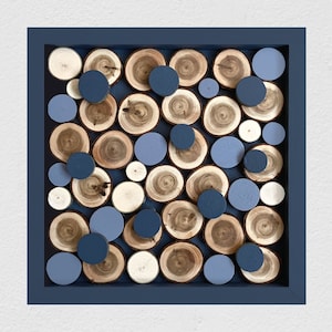 Wood slice wall art, Mosaic wood art, 3D wood wall art, Reclaimed wood wall art, Natural wood wall art, Trendy art gift