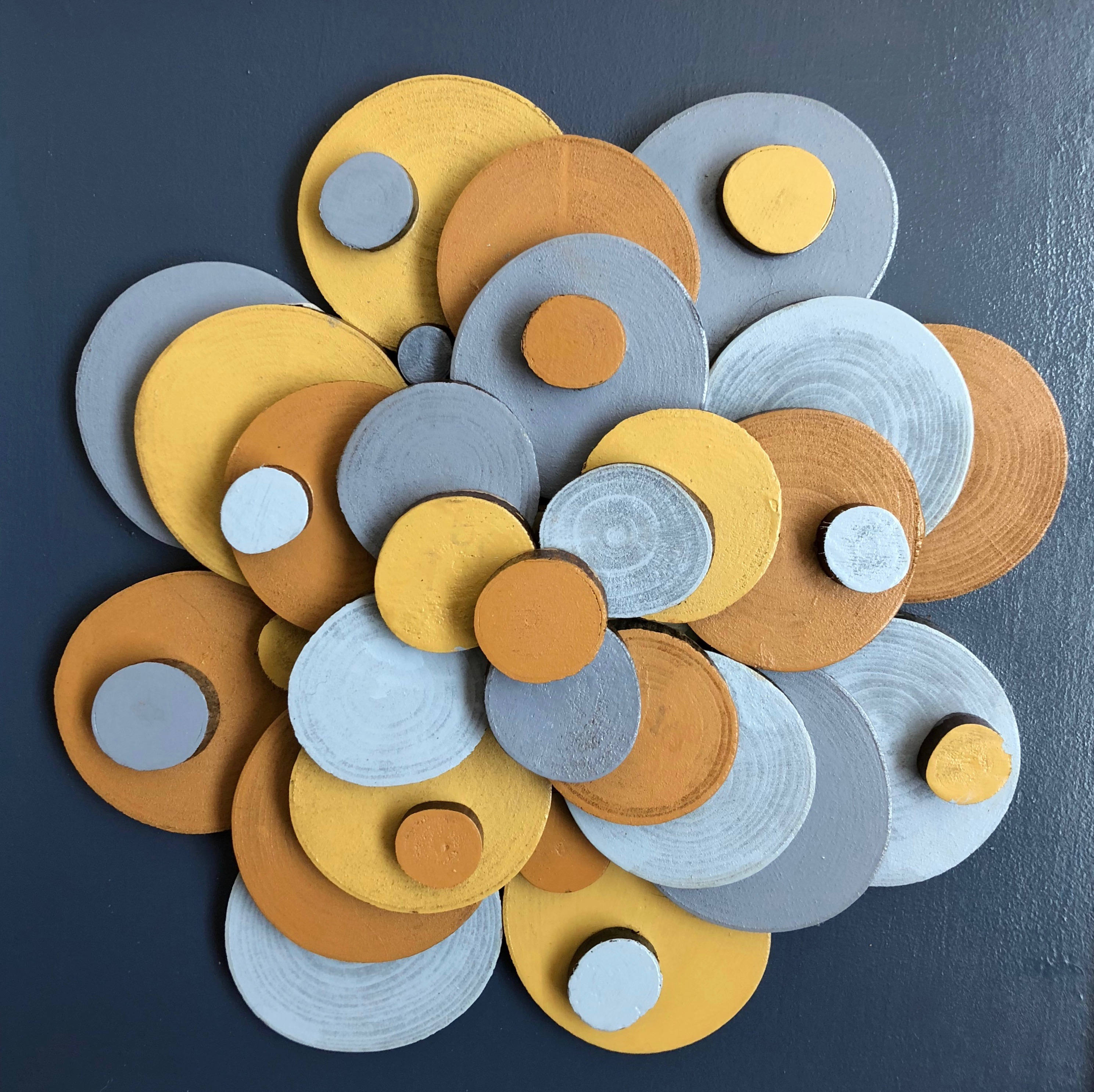 3D Wall Flower Wood Flower Wall Art Wood Wall Mosaic Large Etsy