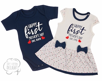 Our First 1st Mothers Day 2019 Mother/'s Day Baby Vest Flowers Baby Grow